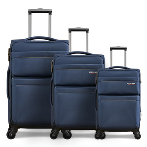 Factory Wholesale Water-Resistant Oxford Travel Luggage Spacious <b>Storage</b> Durable Material Fabric Soft <b>Suitcase</b> 3 Piece Set - Product Image 1