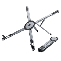 Support magnétique pliable multifonction 3-en-1 pour tablette, ordinateur portable et téléphone portable, réglable et portable pour bureau et voyage