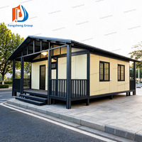 Maison mobile modulaire extensible à double aile pour camping, cabane, villa de vacances, maisons préfabriquées