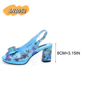 أحذية إيطالية للسيدات مع مجموعة حقائب متطابقة ، مجموعة أحذية وحقائب إفريقي عصرية للنساء للحفلات - Product Image 6