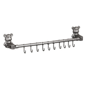 Support mural rotatif pour cuisine, sans perçage, pour cuillères, spatules et ustensiles, intervalle de 50 mm - Product Image 3