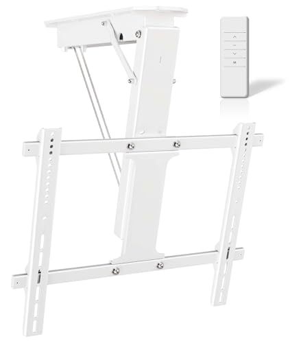 Motorized Ceiling TV Mount with Remote, Electric Flip Down Fold Up Pitched Roof Mount Flat Screen TVs Other home decorations