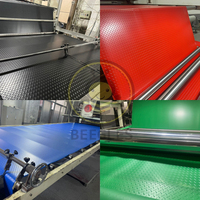 Feuille de revêtement de sol en PVC personnalisé-Tapis en vinyle antidérapant pour atelier ou remorque