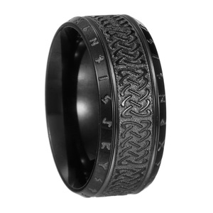 Bán buôn thời trang Celtic Knot trang sức quà tặng mạ vàng New men của 316L thép không gỉ Retro <span class=keywords><strong>Odin</strong></span> Viking Rune nhẫn cho phụ nữ người đàn ông - Product Image 4