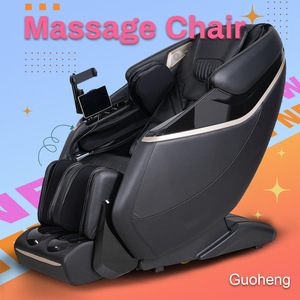Home Massage Chair Full Body <b>Zero</b> Gravity SL Guide Rail 3D Robotic Arm Black Beige <b>One</b> Piece Molding - Product Image 5