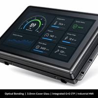 Layar LCD IPS TFT 4,3 inci 800x480 850 Nits LED Backlight Optical Bonding PCAP Touch Screen Antarmuka MIPI HMI Tahan Banting untuk Laboratorium Medis