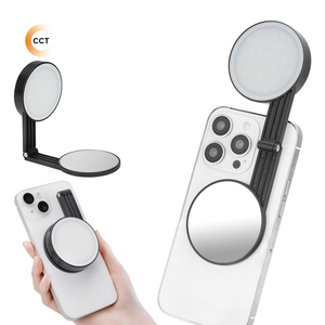 Portable réglable téléphone portable LED Selfie lumière maquillage extérieur poche remplir <span class=keywords><strong>YouTube</strong></span> Studio éclairage matière plastique - Product Image 2