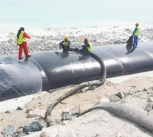 PP personalizzato miniera fanghi di disidratazione tubo geotessile Geo contenitore per frangiflutti terrapieno Cofferdam fiume molo - Product Image 2