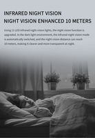 Caméra de sécurité sans fil Care Cam Pro Wifi, prix d'usine, trois antennes, audio bidirectionnel et vision nocturne, détection de mouvement