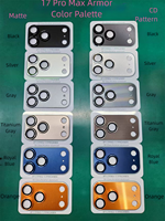 Protecteur d'objectif de caméra en métal à motif CD pour iPhone 17 air 16 15 14 13 12 11 Pro Max HD en verre trempé transparent