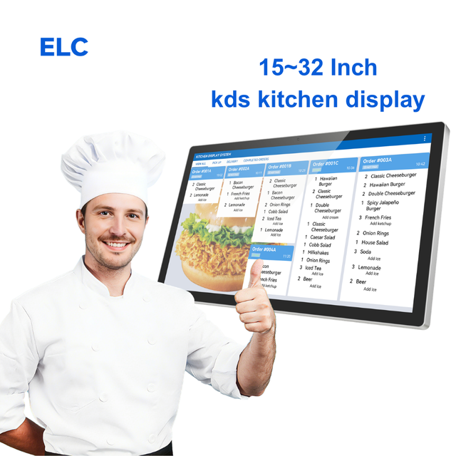 21 Inch Rk3588s2 4+64GB 8+128GB Kitchen Menu Display Compatible with Various CMS and KDS Software