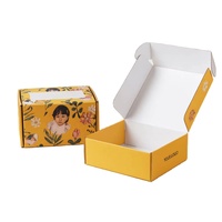 Boîte en carton ondulé imprimé offset pour emballage cadeau, avec fermeture à ruban de haute qualité, idéale pour cosmétiques, artisanat et petits articles