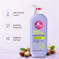 Lotion corporelle à la vanille personnalisable à faible MOQ avec beurre de karité nourrissant, éclaircissant, hydratant et apaisant pour la peau des femmes