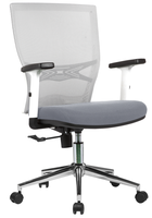 Kabel Chaise de bureau de haute qualité à dossier moyen Chaise de patron au design moderne Support lombaire Siège de visiteur en maille Chaise pivotante de haut confort