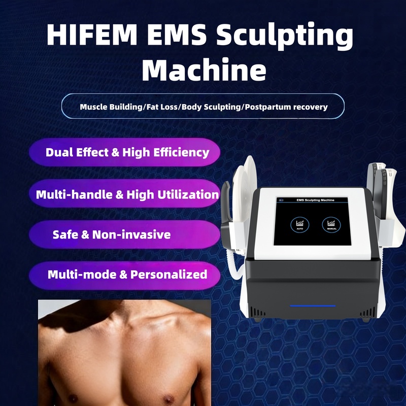 2 Handles RF EMS Sculpting Machine