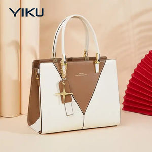 Bolso Tote de Cuero Elegante Personalizado de Fabricante <span class=keywords><strong>con</strong></span> 20 Años de Experiencia, Bolso de Mano de Cuero Genuino para Mujer Madura, Bolso Elegante <span class=keywords><strong>con</strong></span> Solapa - Product Image 4