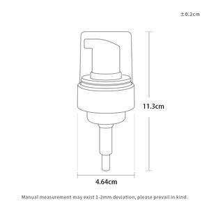 Wholesale High Quality 42mm Frosted Black Plastic 0.75CC Output <strong>Foam</strong> <strong>Pump</strong> Liquid Soap <strong>Pumps</strong> For Liquid Soap Customize Factory - Product Image 6