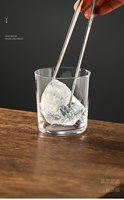 Tasse en verre borosilicate haute résistance, simple, résistante à la chaleur, pour la maison, le restaurant, le café, à corps droit, pour boissons froides et eau