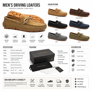 Mocassins classiques en cuir <span class=keywords><strong>nubuck</strong></span> marron avec détail nœud et semelle en caoutchouc durable <span class=keywords><strong>pour</strong></span> hommes – Vente en gros - Product Image 2