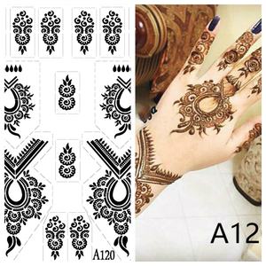 <span class=keywords><strong>Professionnel</strong></span> PVC Mehndi autocollant tatouage temporaire mariée henné main pochoirs tatouage <span class=keywords><strong>pochoir</strong></span> - Product Image 3