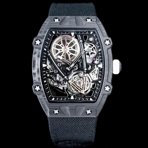 2026 Luxury <b>Skeleton</b> Mechanical <b>Watch</b> for Men <b>Automatic</b> Tourbillon Style Transparent Dial Sport Tonneau Design <b>Watch</b> - Product Image 2