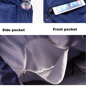 Factory Custom Drawstring Backpack Sports Polyester Fashion <b>Waterproof</b> Storage Simple Travel Basketball Foldable Drawstring <b>Bag</b> - Product Image 2