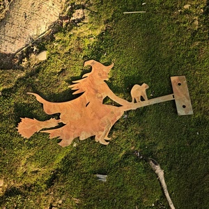 Ornements de jardin personnalisables en plastique Bigfoot, séparateurs, décorations murales pour la maison (Crocodile, Fille, Raton laveur, Grenouille, Licorne), et ornements de jardin en métal - Product Image 4