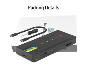 Новое поступление, алюминиевый корпус M.<span class=keywords><strong>2</strong></span> NVME SSD 10 Гбит/с USB C USB3.1, смарт-экран, жесткий диск - Product Image 6