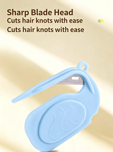 Pettine <span class=keywords><strong>per</strong></span> Toelettatura Animali in Acciaio Inox e Plastica, Rimuovi Nodi <span class=keywords><strong>per</strong></span> Cani e Gatti, Taglia Pelo Intrecciato - Product Image 5