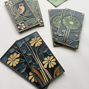 Carreaux muraux en céramique émaillée artistique vintage 150x300mm, style <span class=keywords><strong>français</strong></span>, pour intérieur, salle de bain et cuisine, faits à la main, directement de l'usine - Product Image 4