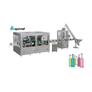 Complete Small Scale Glass Bottle Soft Beverage Cola Soda Carbonated Drink Filling Line Bottling Machine