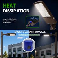 Projecteur LED extérieur en aluminium certifié ETL 90W-300W, IP65, AC277V/347V, pour parking et éclairage de rue (stock US)