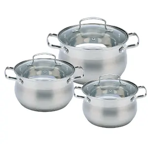 Hot sale German kitchenware stainless steel nonstick cookware pots and pans set