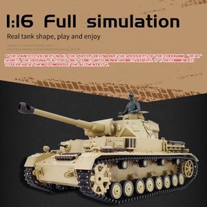 Char d'assaut allemand <span class=keywords><strong>Panzer</strong></span> IV F2 moyen, modèle militaire RC, avec rotation de tourelle à 360 degrés, modification sur mesure, jouet RC 2.4Ghz IR+BB, cadeau - Product Image 4