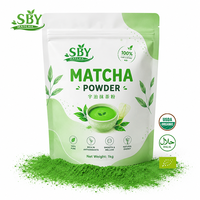 100% Pure Organic SBY Ceremonial Grade Matcha Green Tea Powder, HALAL JAS ECOCERT Certified