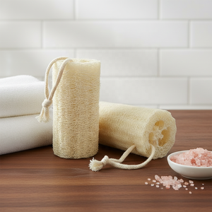 Spugna Esfoliante <span class=keywords><strong>Naturale</strong></span> per il Viso da 4 Pollici, Spazzola Scrub <span class=keywords><strong>in</strong></span> Luffa Organica a Base Vegetale per Uomo e Donna, Cura della Pelle, Bagno e <span class=keywords><strong>Doccia</strong></span> - Product Image 1