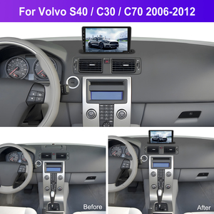 Cadre d'autoradio Android Podofo 9 ''4 + 64G sans fil Carplay Android Auto pour <span class=keywords><strong>Volvo</strong></span> <span class=keywords><strong>S40</strong></span>/C30/C70 2006-2012 Autoradio GPS WIFI OEM - Product Image 4