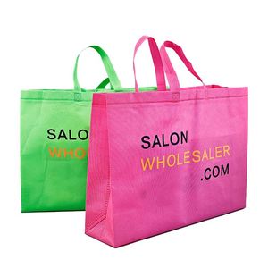 Sacs d'épicerie réutilisables en tissu non tissé personnalisés, sacs cadeaux dorés, sacs fourre-tout non tissés avec logo imprimé sur mesure - Product Image 2