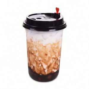 แก้วพลาสติก PP สำหรับกาแฟ น้ำผลไม้ ชานมไข่มุก ขนาด 12, 16, 24 ออนซ์ รูปทรงตัวยู พร้อมฝาปิด รับพิมพ์โลโก้ตามแบบ - Product Image 1