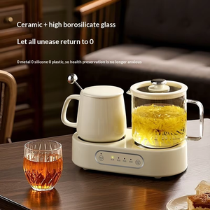 Chauffe-tasses double électrique, mini bouilloire santé, théière à température constante, bouilloire de cuisson portable, cadeau de bureau - Product Image 2
