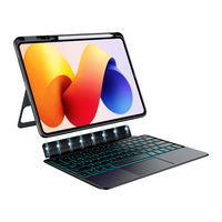 Clavier magnétique détachable BT à succès pour Redmi Pad 2 Pro 12.1" – Housse de clavier sans fil à connexion intelligente avec emplacement pour stylet