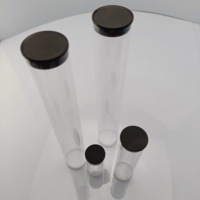 Tube Cylindrique Transparent Personnalisé Écologique en Gros PETG PVC PET Emballage Plastique Clair Rond avec Couvercle