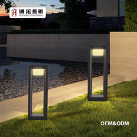 Lampe de jardin extérieure en aluminium simple à prix de gros, LED verte IP65, alimentation CA 10W, intensité variable