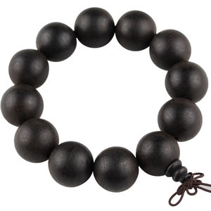Vietnamese Agarwood Prayer Beads <b>Bracelet</b> 12mm <b>Ball</b> Shape Unisex Religious Ceremony Jewelry Ethnic Style SCX01 - Product Image 5