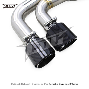 Sistema di Scarico Sportivo BSK con Valvola e Controllo per Porsche <span class=keywords><strong>Cayenne</strong></span> <span class=keywords><strong>S</strong></span> <span class=keywords><strong>Turbo</strong></span> 2.9T/4.0T 2018-2024, Tubi in SUS304 - Product Image 5