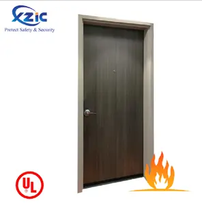 Hotel fire doors wood fire proof door apartment 20 30 45 60 90mins