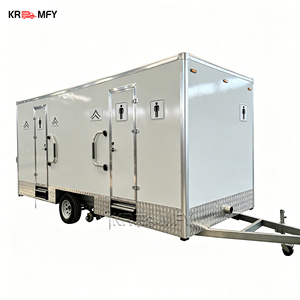 Modular Luxury Portable Toilet Trailer Fully Equipped Durable Mobile Restroom Trailer <b>Camping</b> Bathroom Trailer - Product Image 4