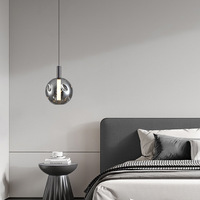 Lustre de chevet italien moderne et minimaliste 2025 haut de gamme pour chambre à coucher Bar Lampes élégantes Nouvelle maison Lampes suspendues de taille moyenne