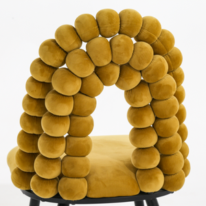 <span class=keywords><strong>Chaise</strong></span> rembourrée en velours à structure métallique vente en gros pour meubles de maison - Product Image 5