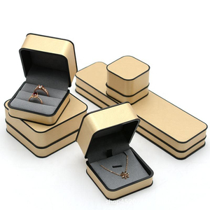 High-End Luxury Custom Square Jewelry Packaging <b>Black</b> Pink Rectangle Modern Style Plastic <b>Box</b> Joyero Logo Wholesale - Product Image 1